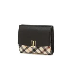 [갤러리아] DCWA5F458 닥스 블랙 체크배색 가죽 반지갑