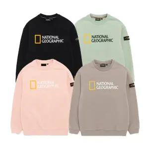 [내셔널지오그래픽키즈]K223USW920 빅 로고 맨투맨 티셔츠 4종택1