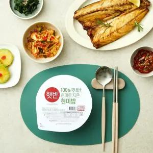 [유통기한 임박] CJ 햇반 100% 현미로 지은밥 130g, 36개 (총 36개)