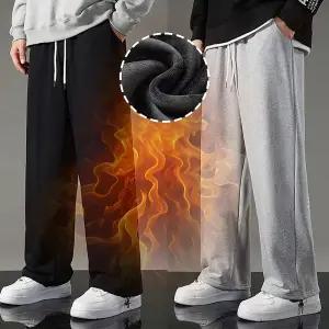 겨울 남자 기모바지 밴딩 조거팬츠 트레이닝 융털 남성운동복 일자와이드핏