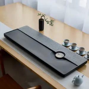 돌차판 다기트레이 다판 석판 다도 찻상 일본식 스타일 찻집