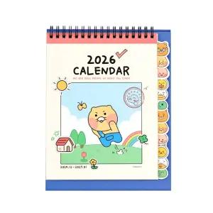 춘식이 인덱스 2026 탁상 달력 데스크 캘린더 스케줄 메모 날짜형