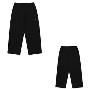 코닥-피치 기모 스트링 와이드 팬츠 K5423EPT86 BLK