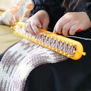 뜨개질 입문자 키트 초보자 손뜨개 도구 니팅틀 목도리 원형