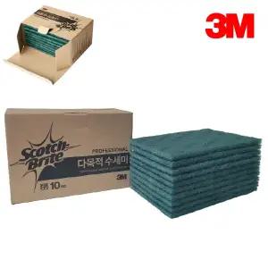 3M 스카치브라이트 96다목적수세미 그린 벌크 10개입(모델279)