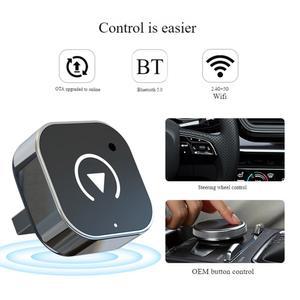 2in1 무선 카플레이 AI 박스 동글 안드로이드 오토 어댑터 스마트 지능형 유선 차량용 차량용) (순정 시스템