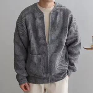 [LKFNC]남성 3컬러 루즈핏 니트 집업 가디건 DHH-C44