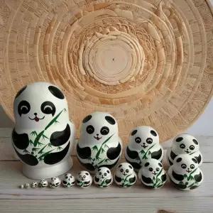 판다 마트료시카 15단 마트로시카 러시아 인형