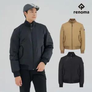 레노마골프 남성 솔리드 이중넥 패딩 항공점퍼 RMDJM_4305