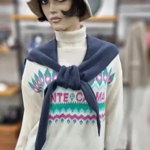 시슬리/애플아울렛/캐시미어 혼방 후드 머플러/SCMF34461