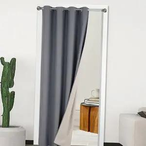 방한 커튼 패딩 단열 누빔 바람막이 커튼 현관 겨울문 출입문 현관문 가림막 방풍 도어 대용