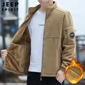 JEEP SPIRIT 겨울 풀집업 플리스 자켓 남자 집업 항공점퍼