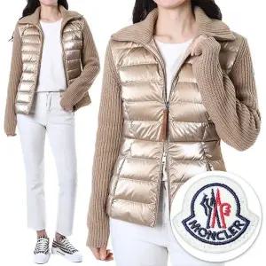 [명품] 패딩레이어드 하이넥 골지 여성 니트 집업9B00017 M1241 222