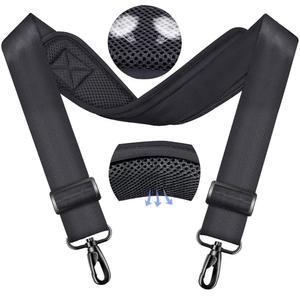 ZINMARK 어깨끈 59인치, 엑스트라-두꺼운 고정 쿠션 패드 및 가방, 카메라, 크로스바디 잔디깎이용 듀얼 클래스프 범용 교체 스트랩 - 다크 그레이