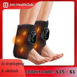 EMS 발마사지기 in 전기 발목 마사지기 근육 완화를 진동 온열 패드 겨울철 팔꿈치 보온