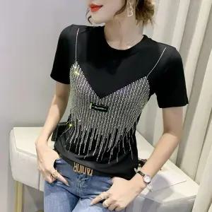 티셔츠 상의 줌바 댄스복 라인 방송댄스 반팔 슬림