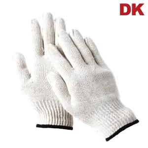 DK KC 면장갑 40g 고급면사 작업용 목장갑 올풀림방지 오버록 100켤레