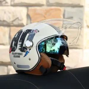 바이크 헬멧 남녀공용 클래식 사계절 공용 오픈페이스 반모