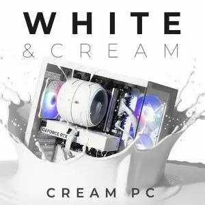 화이트 크림 PC 울트라5 225F 5060ti 16G 영상/방송 AI 게이밍 작업용 데스크탑