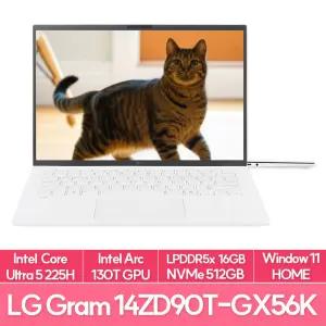 LG전자 그램14 14ZD90T-GX56K 인텔 울트라5 램16G NVMe512GB WIN11 사무용 대학생 노트북 추천 EU