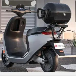 오토바이탑박스 바이크 가스통 배달가방 하얀색 트렁크