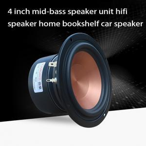 4인치 우퍼 중저음 유닛 Hifi 스피커 홈 오디오 Diy 호르 앰프 책장 자동차 수정 1PCS