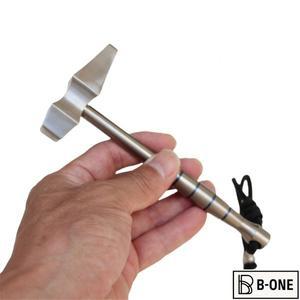 TC4 티타늄 합금 솔리드 해머 창 유리 차단기 Edc 컬렉션 야외 생존 미니 DIY 캠핑 손 도구