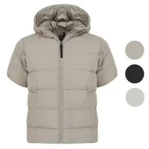 남자 가벼운 슬림핏 퀼팅 골프 반팔 후드 패딩 산책 오십대 등산 시즌