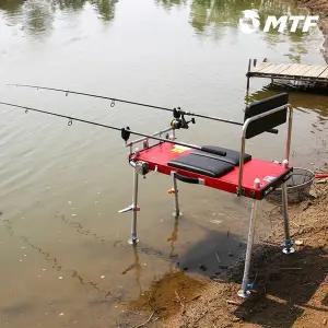 [머털낚시]MTF 민물 만능 중좌대 풀세트 접이식 낚시의자 좌식 경사 조절 등받이 의자