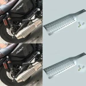 베네트125 머플러 마후라 가드 방열판 커버 보호 실버