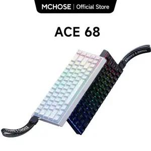 MCHOSE ACE 68 마그네틱 스위치 게이밍 키보드 홀 이펙트 래피드 트리거 프로그래밍 가능 RGB 8KHz DKS/MT/
