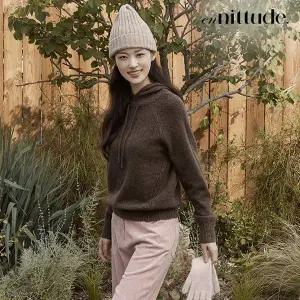 [엔니튜드]25FW 실크 캐시미어 후드 니트 3종