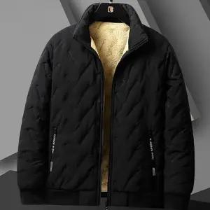 남성 융 기모 패딩 누빔 겨울 점퍼 남성 하이넥 패딩 방한 가벼운 집업 안감 방풍 경량 자켓 포켓 지퍼