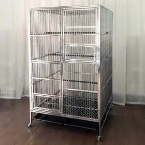 스텐 새장 앵무새 새집 야외 케이지 앵무새장 큰 철제 스텐새장