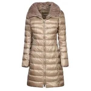 25FW 에르노 ELISA 엘리사 로고 플레이트 퀄팅 롱패딩 다운 자켓 베이지 PI0650DIC M05 12017Z 2600