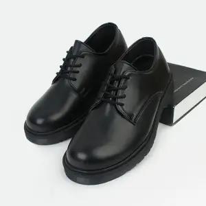 심플 모던 무광 더비슈즈 베이직 플랫폼 더비슈즈