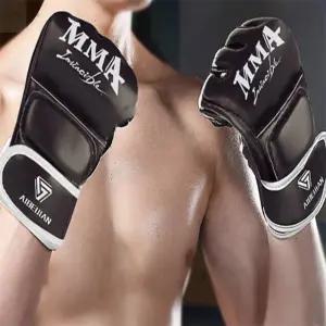 올마켓 MMA 장갑 MMA글러브-블랙 복싱 스파링 장갑 글러브