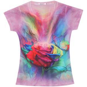 여성 라인댄스복 상의 연습복 라틴댄스 여름티 스타 시 8022 베이지