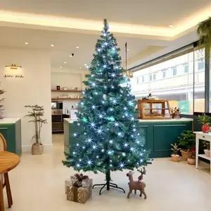 210cm 풍성한 스카치 트리 + 100구 LED 백색전구포함