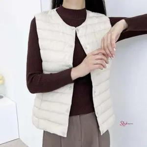 여자 남자 이너 여성 초경량 패딩 얇은 조끼 날씨hij734