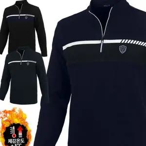 남성 기모 집업 데일리 베이직 따뜻한 남자 기모 티셔츠 겨울 아웃도어 골프웨어 라운딩복 활동복 캐주얼