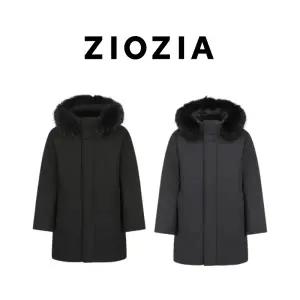 [롯데백화점]리얼지오지아 라쿤퍼 덕다운 사파리 패딩 ADF4FP1901.HH