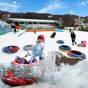 [경주] 국민 힐링파크 토끼섬 얼음왕국 눈썰매장/겨울/경주가볼만한곳/경남/썰매/눈/데이트/아이와함께/가볼만한곳/실외