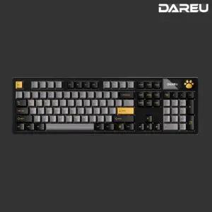 다얼유 A104 MASTER 8K 유무선 풀배열 게이밍 기계식 키보드 알루비얼골드, 저소음머스타드축