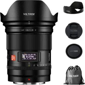 니콘 Z 마운트용 빌트록스 16mm F1.8 렌즈 대형 조리개 F/1.8 오토 포커스 풀 프레임 광각 마운트 미러리스