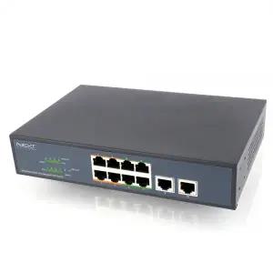 NEXT-POE310F-2TP 8-Port 10/100T POE + 2-Port 10/100/1000T Gigabit Ethernet Switch 120W /YS