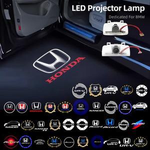 2개/대 자동차 도어 라이트 로고 레이저 프로젝터 Honda Civci FIT CRV Accord Jazz HRV Dio Stepwgn Prelu