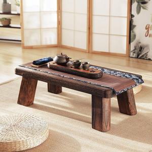 원목 낮은 티테이블 원형 찻상 다도 오동나무 좌식