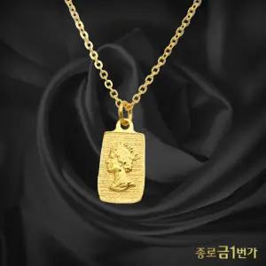 [종로금1번가] 여자 순금 목걸이 엘리자베스 사각 24K 3.75g