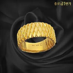 [종로금1번가] 여자 순금 반지 다이아세미 24K 11.25g 99.9